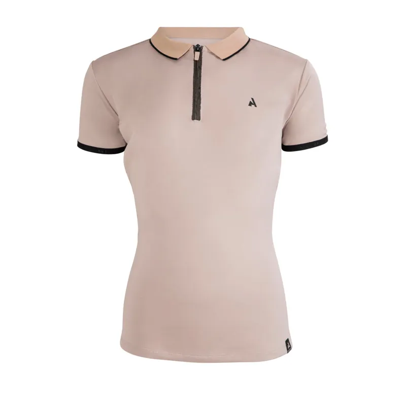 Aubrion React Tech Polo Young Rider in Sand